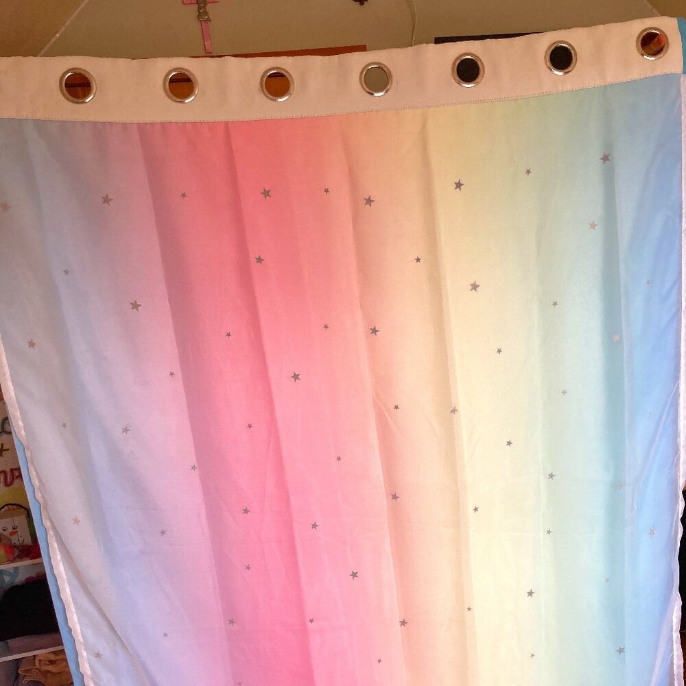 Star Rainbow Bedroom Curtains
